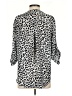 Chaus Animal Print Silver 3/4 Sleeve Blouse Size S - photo 2