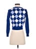 Say What? Argyle Blue Cardigan Size S - photo 2