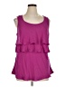 Daisy Fuentes 100% Polyester Purple Sleeveless Top Size XL - photo 1