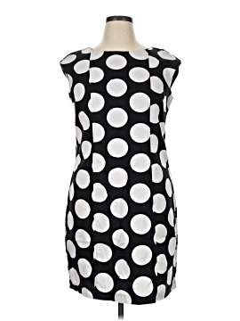 dressbarn black and white dress NY Collection Missy 3/4 Sleeve Contrast Detail Dress