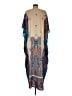 Assorted Brands 100% Polyester Paisley Blue Casual Dress Size M - photo 2