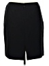 Unbranded Solid Black Casual Skirt Size 14 (petite) - photo 2