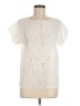 Gap Ivory Short Sleeve Blouse Size Med Petite - photo 1