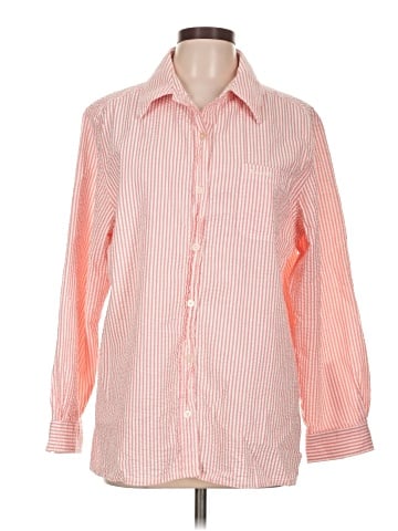 Denim & Co Long Sleeve Button-Down Shirt (view 1)