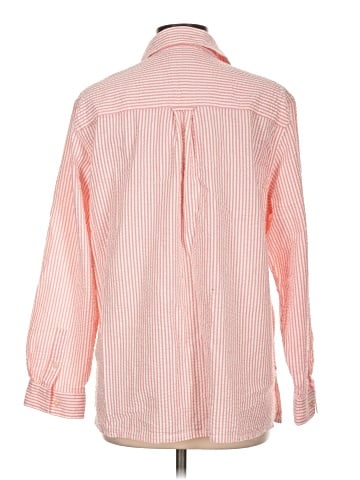 Denim & Co Long Sleeve Button-Down Shirt (view 2)