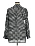 Foxcroft 100% Polyester Polka Dots Black Long Sleeve Blouse Size 14 - photo 2
