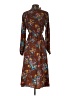 Zara Basic Paisley Brown Casual Dress Size S - photo 2