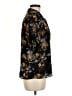 CeCe 100% Polyester Floral Black Short Sleeve Blouse Size M - photo 4