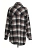 Timing 100% Cotton Plaid Black Long Sleeve Button-Down Shirt Size S - photo 2