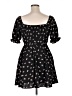 Inspired Hearts 100% Polyester Hearts Black Casual Dress Size XL - photo 2