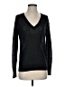 Adrianna Papell Black Long Sleeve Top Size S - photo 1