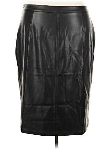 Avenue Faux Leather Skirt (view 2)