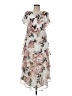 SLNY 100% Polyester Floral Gray Ivory Cocktail Dress Size 8 - photo 1