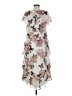 SLNY 100% Polyester Floral Gray Ivory Cocktail Dress Size 8 - photo 2