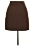 Pull&Bear Solid Brown Formal Skirt Size XS - photo 2