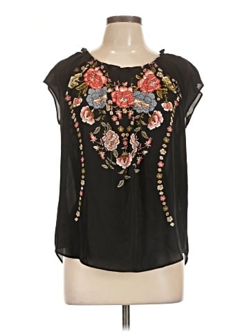 Lauren Conrad Short Sleeve Blouse (view 1)
