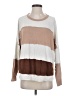 Francesca's Color Block Brown Pullover Sweater Size S - photo 1