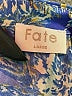 Fate 100% Polyester Floral Blue Long Sleeve Blouse Size L - photo 7