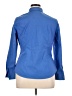 Worthington Blue Long Sleeve Button-Down Shirt Size 14 - photo 2
