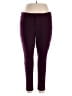 Elle Solid Purple Casual Pants Size 16 - photo 1