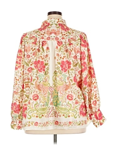 Rose + Olive 3/4 Sleeve Blouse (view 2)