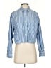Everlane Stripes Blue Long Sleeve Button-Down Shirt Size S - photo 1