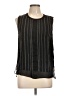 Vince. 100% Polyester Black Sleeveless Blouse Size L - photo 1