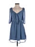 J for Justify 100% Polyester Blue Casual Dress Size S - photo 1