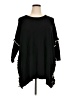 Joseph A. Solid Black Poncho Size 1X - photo 1