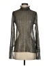 L'Agence Metallic Silver Long Sleeve Blouse Size S - photo 1