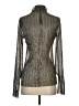 L'Agence Metallic Silver Long Sleeve Blouse Size S - photo 2