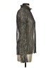 L'Agence Metallic Silver Long Sleeve Blouse Size S - photo 4
