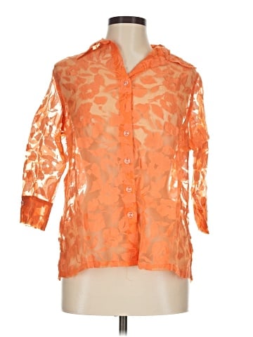 TanJay 3/4 Sleeve Button-Down Shirt (view 1)