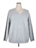 Calvin Klein Chevron-herringbone Gray Pullover Sweater Size 2X - photo 1