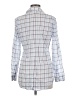 Banana Republic Plaid Blue Long Sleeve Button-Down Shirt Size M - photo 2