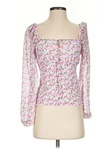 Aqua 3/4 Sleeve Blouse (view 1)