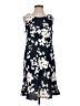 Renee C. Print Blue Casual Dress Size S - photo 1