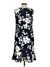 Renee C. Print Blue Casual Dress Size S - photo 2