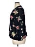 Pendleton 100% Polyester Floral Black 3/4 Sleeve Blouse Size 14 - photo 5