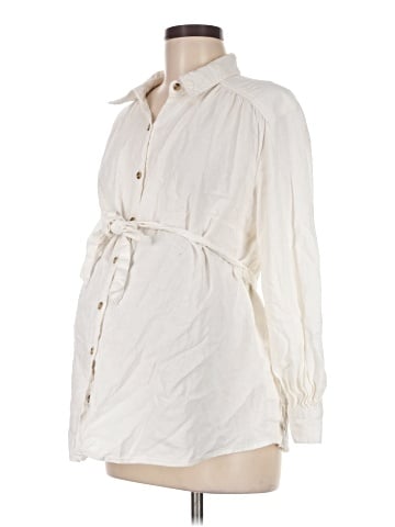 Isabel Maternity Long Sleeve Blouse (view 1)