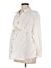 Isabel Maternity Ivory Long Sleeve Blouse Size M - photo 1