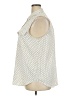 Ann Taylor Polka Dots Ivory Sleeveless Button-Down Shirt Size XXL - photo 5