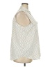 Ann Taylor Polka Dots Ivory Sleeveless Button-Down Shirt Size XXL - photo 4