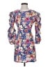 Zara Print Blue Cocktail Dress Size S - photo 1