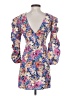 Zara Print Blue Cocktail Dress Size S - photo 2