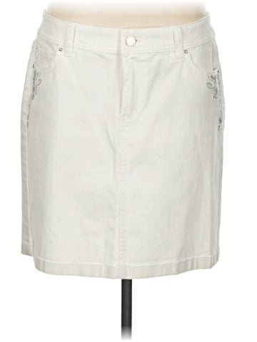 White House Black Market Denim Skirt (view 1)