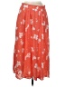Unbranded Floral Orange Casual Skirt Size EU 40 / US 10 - photo 1
