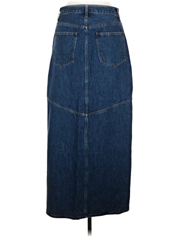 Madewell Denim Mid-Rise Maxi Skirt in Pineland Wash (view 2)