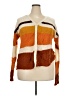 Love 100% Acrylic Color Block Orange Cardigan Size 2X - photo 1