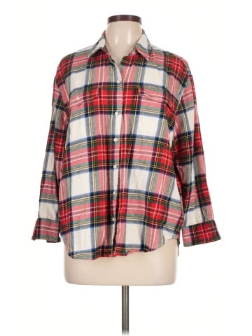 Old Navy 3/4 Sleeve Button-Down Shirt (view 1)